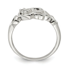 Sterling Silver CZ Heart Ring