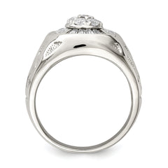 Sterling Silver Men's CZ Ring