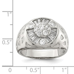 Sterling Silver Men's CZ Ring