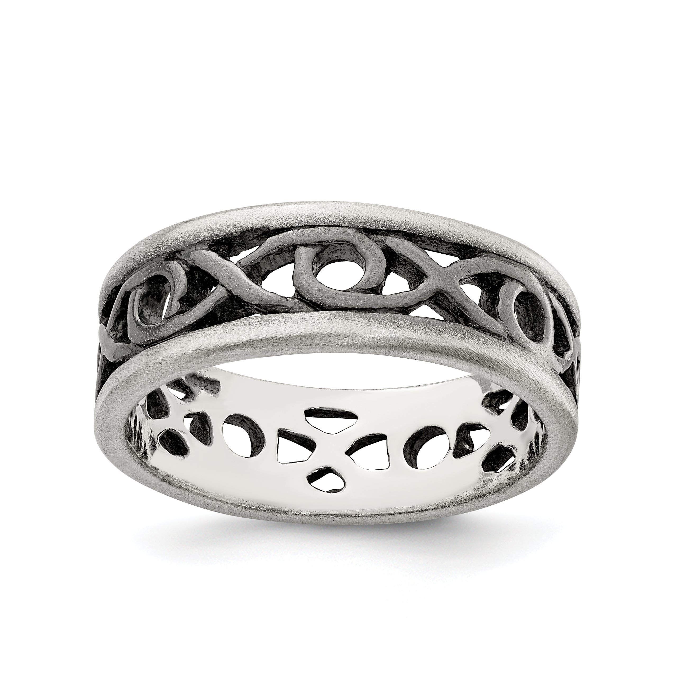 Sterling Silver X&O Design Ring