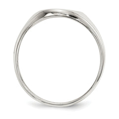 Sterling Silver 13x10mm Closed Back Signet Ring