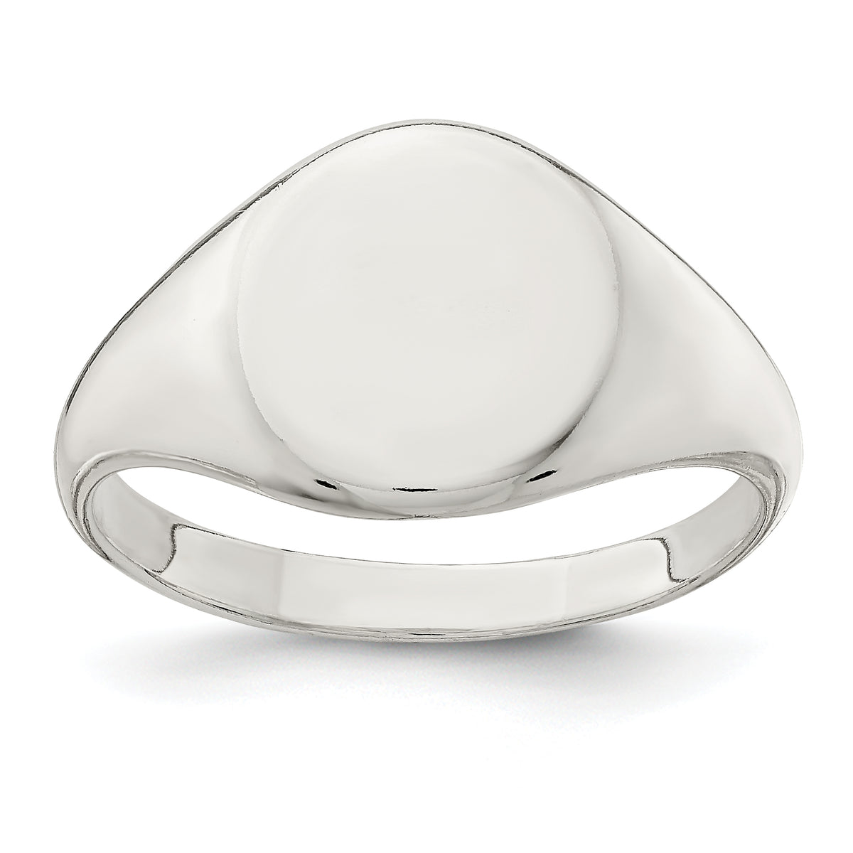 Sterling Silver 13x10mm Closed Back Signet Ring