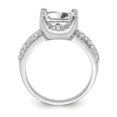 Sterling Silver Square CZ Ring