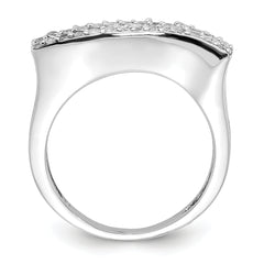 Sterling Silver Polished CZ Ring