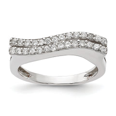 Sterling Silver Polished CZ Ring