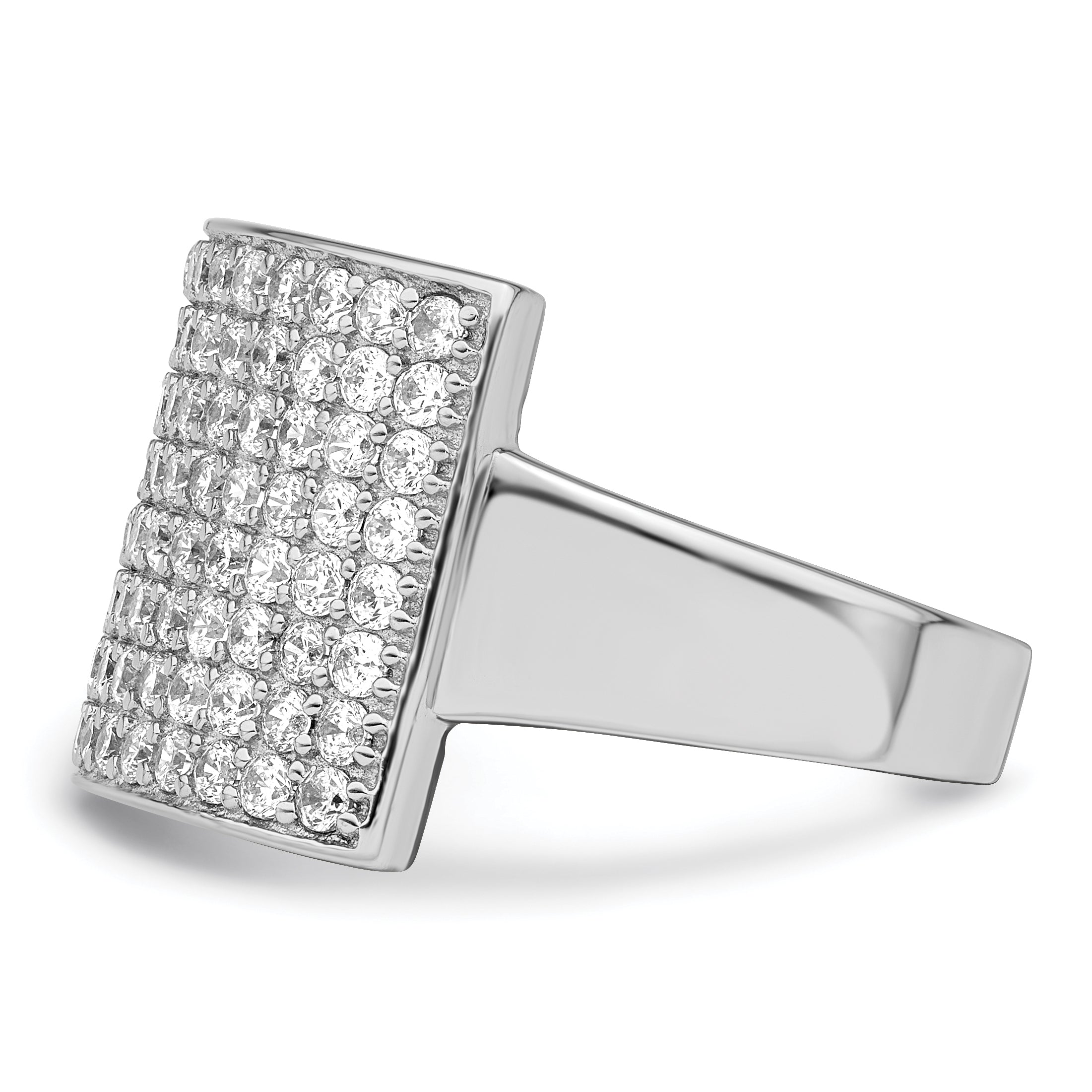 Sterling Silver Polished CZ Ring