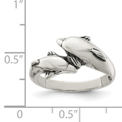 Sterling Silver Dolphin Ring