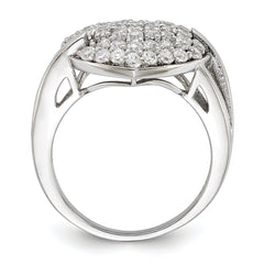 Sterling Silver CZ Heart Ring