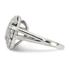 Sterling Silver CZ Heart Ring