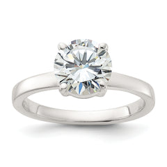 Sterling Silver Polished CZ Ring