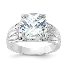 Sterling Silver Cushion CZ Ring