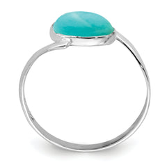 Sterling Silver Oval Amazonite Ring