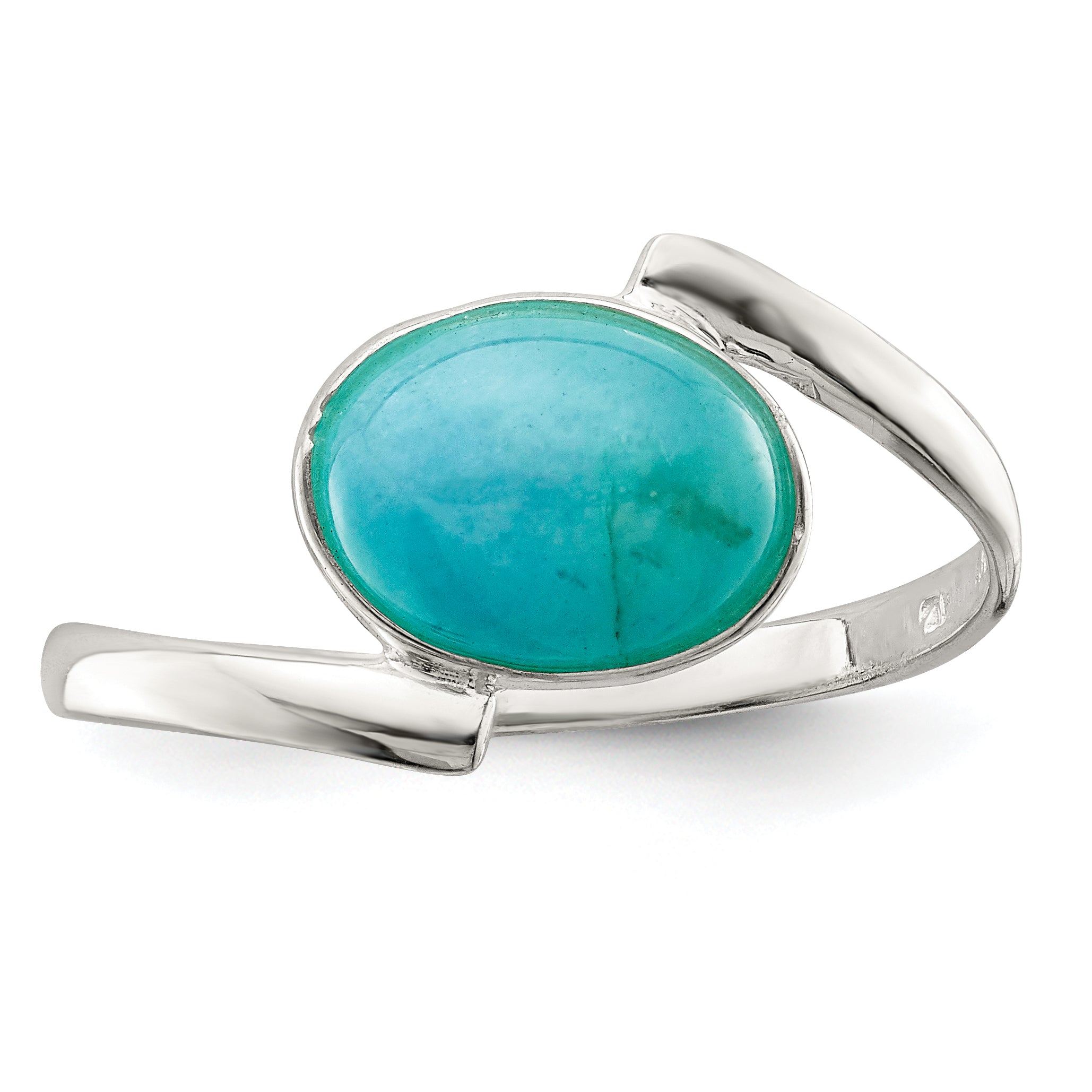 Sterling Silver Oval Amazonite Ring