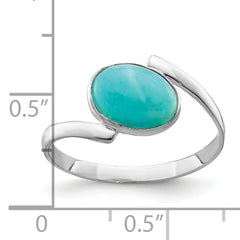 Sterling Silver Oval Amazonite Ring