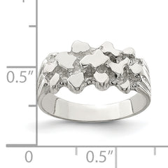 Sterling Silver Woman's Nugget Ring