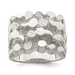 Sterling Silver Men's Nugget Ring