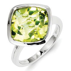 Sterling Silver Lemon Quartz Ring