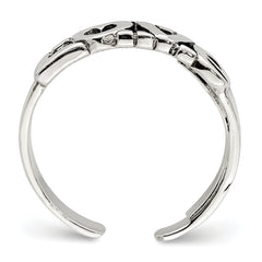 Sterling Silver Antiqued LOVE Toe Ring