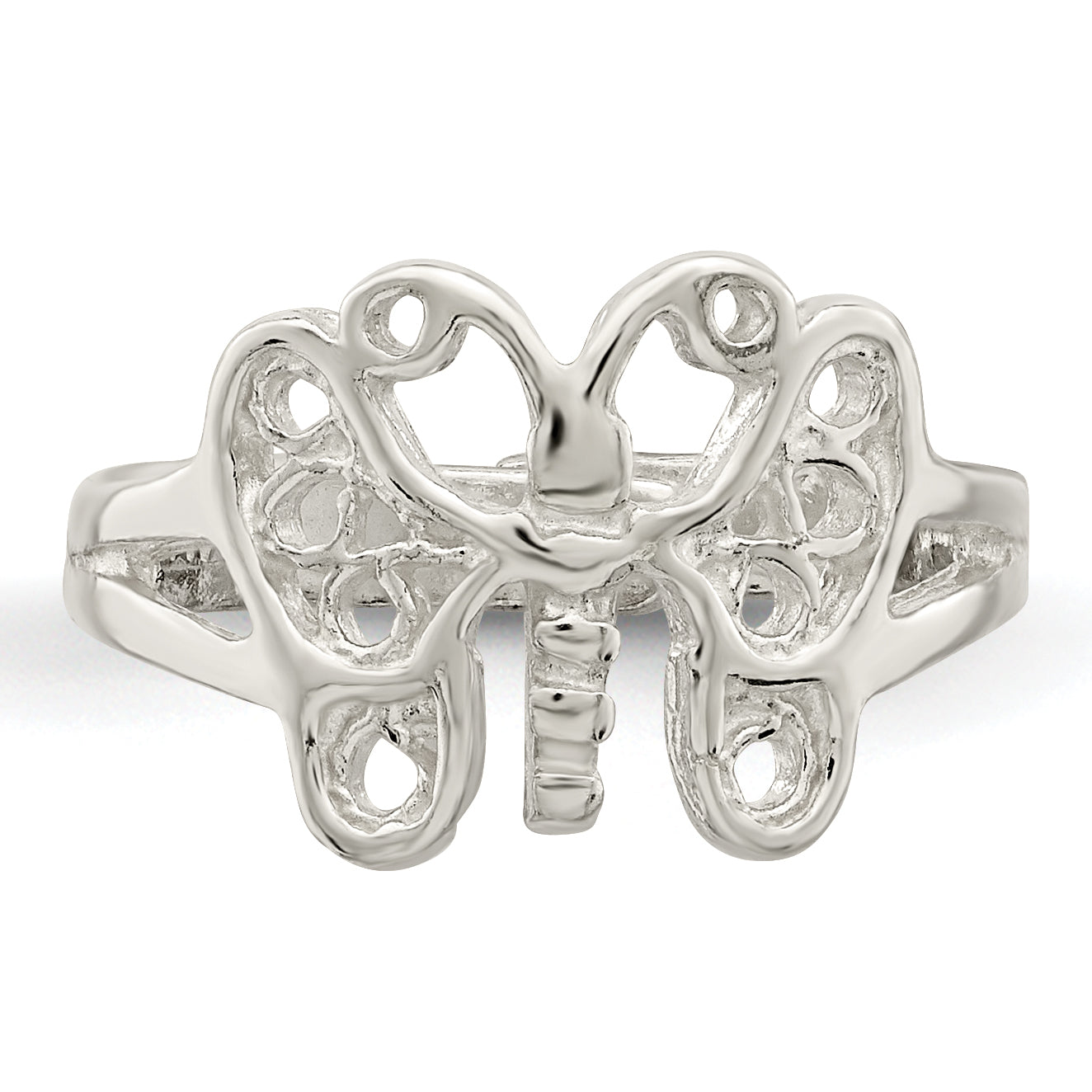 Sterling Silver Butterfly Toe Ring