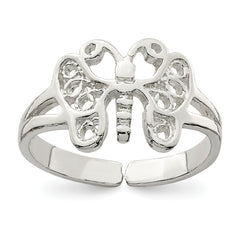 Sterling Silver Butterfly Toe Ring