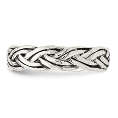 Sterling Silver Antiqued Celtic Band