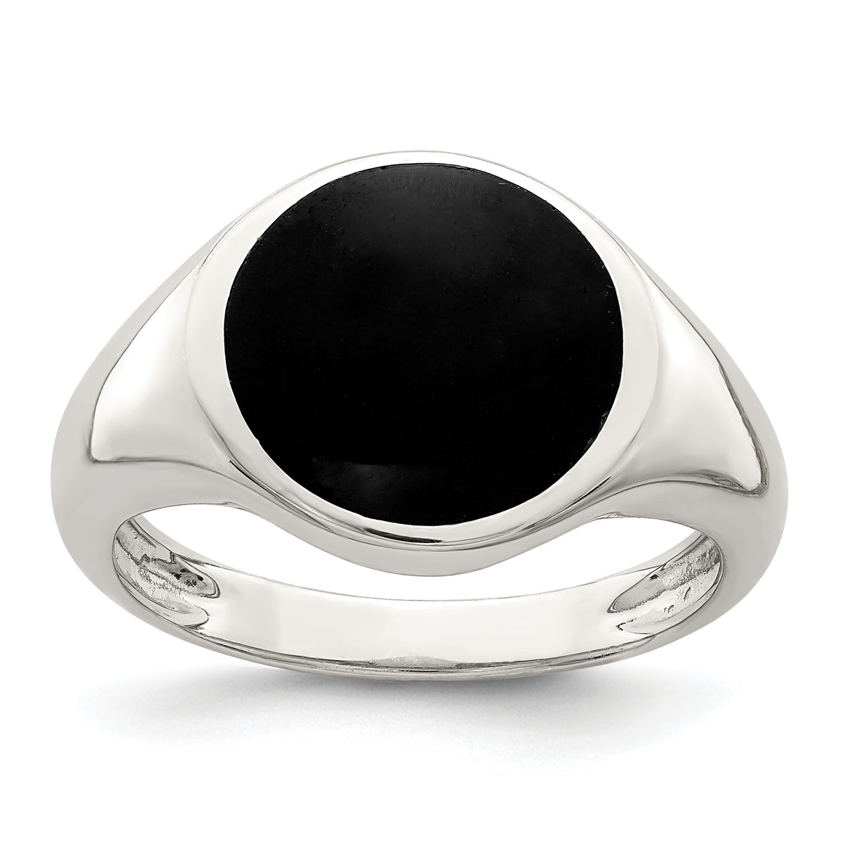 Sterling Silver Onyx Inlay Ring