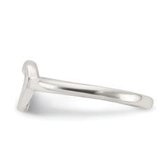 Sterling Silver Polished Heart Toe Ring