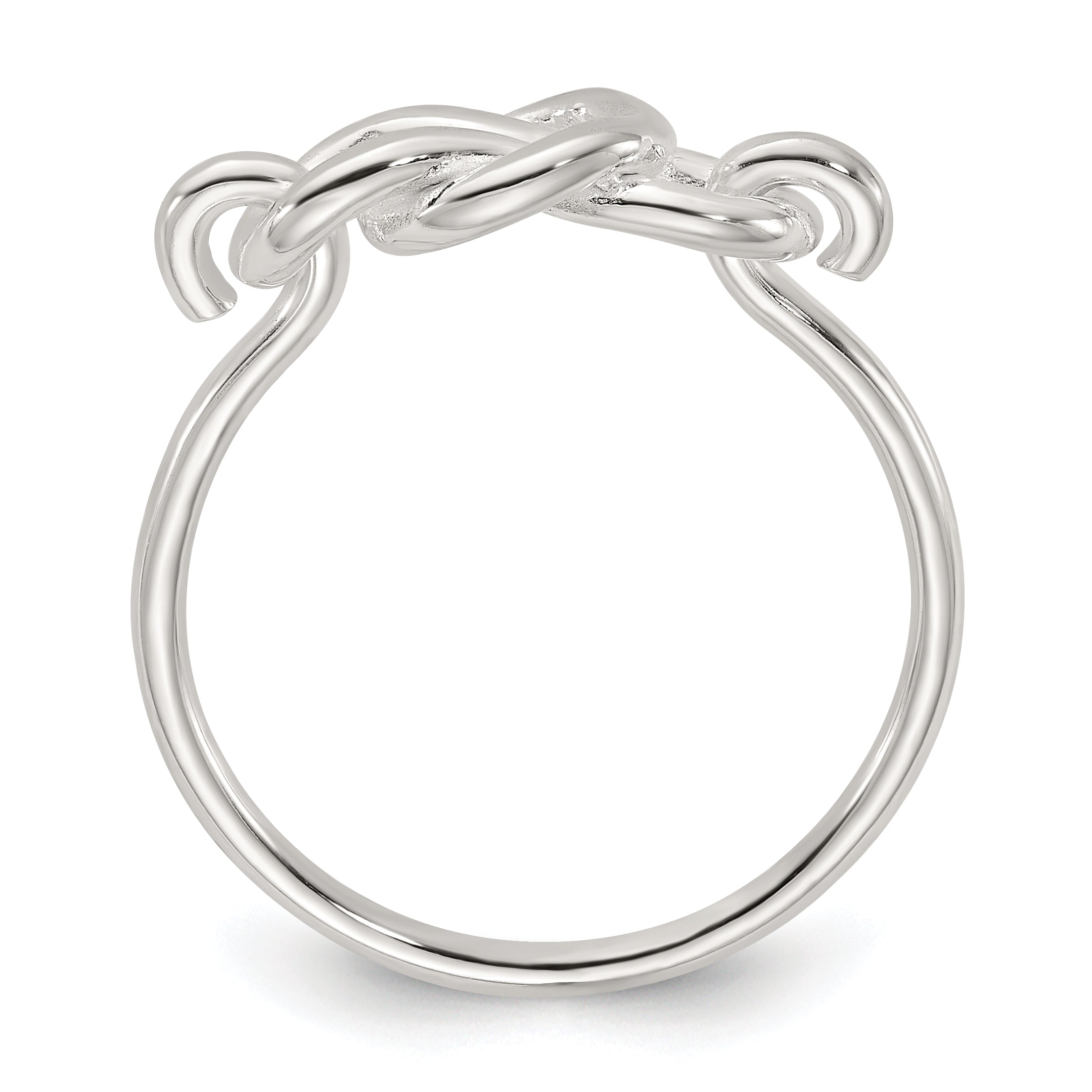 Sterling Silver Polished Fancy Knot Ring