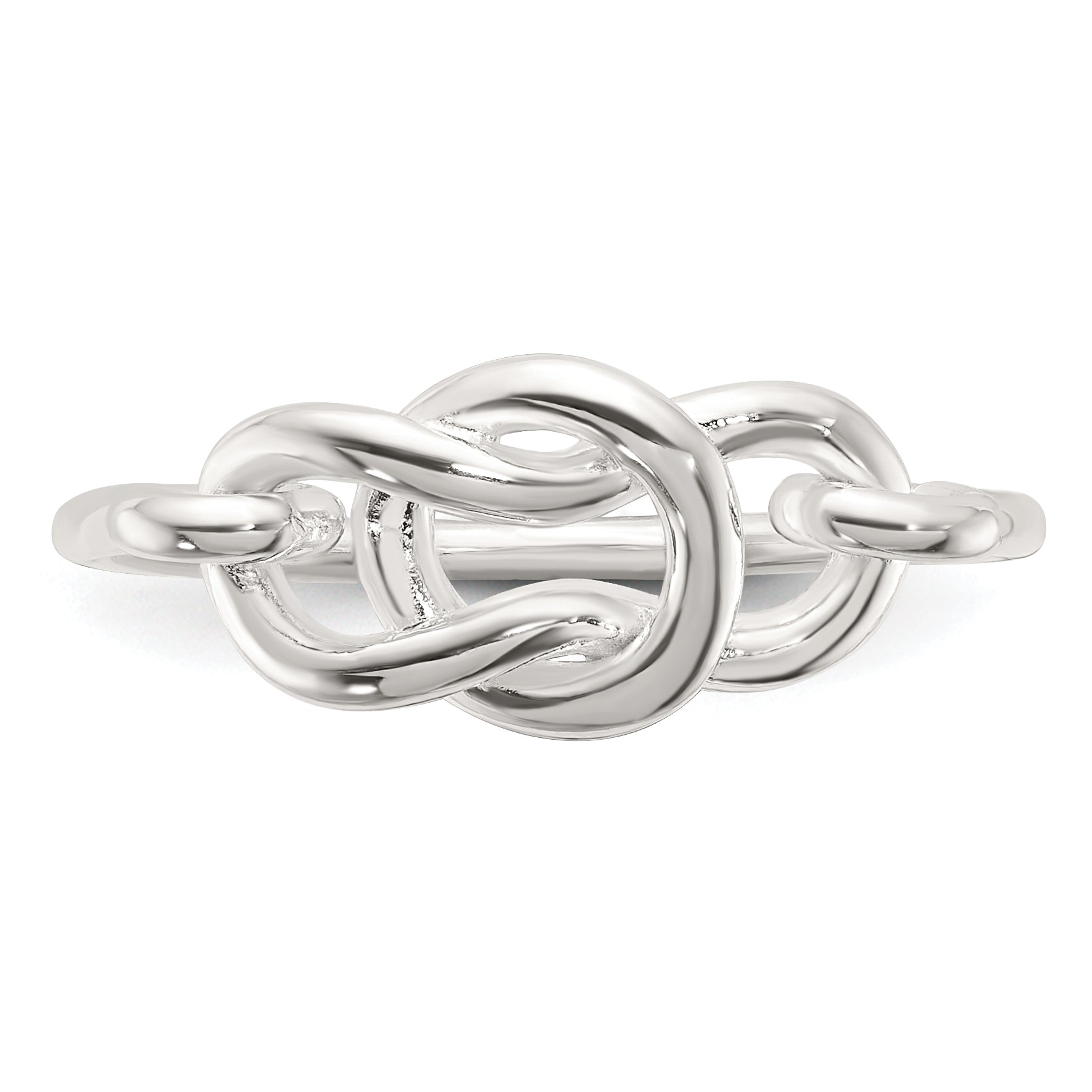 Sterling Silver Polished Fancy Knot Ring