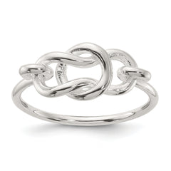 Sterling Silver Polished Fancy Knot Ring