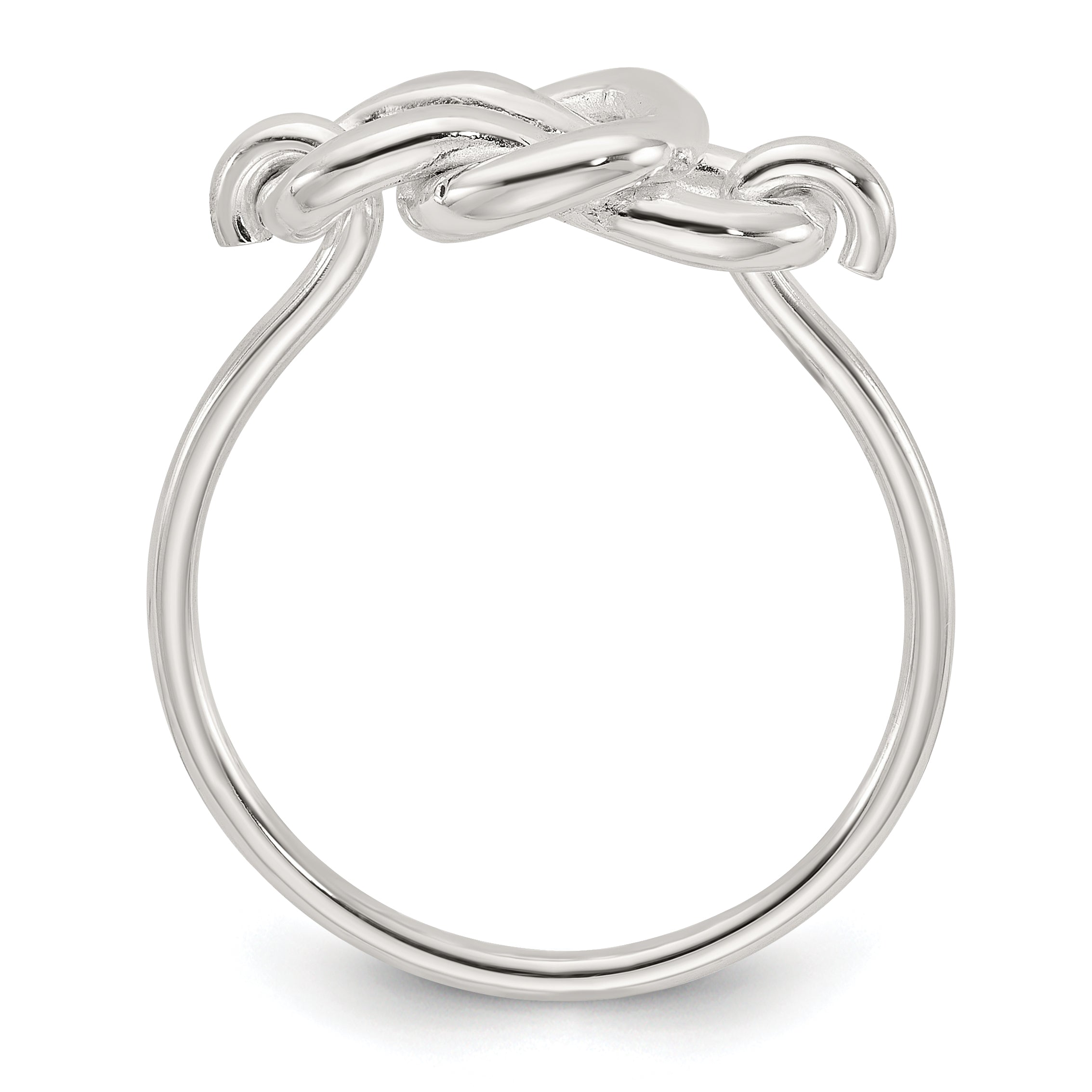 Sterling Silver Polished Fancy Knot Ring