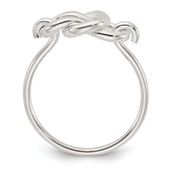 Sterling Silver Polished Fancy Knot Ring