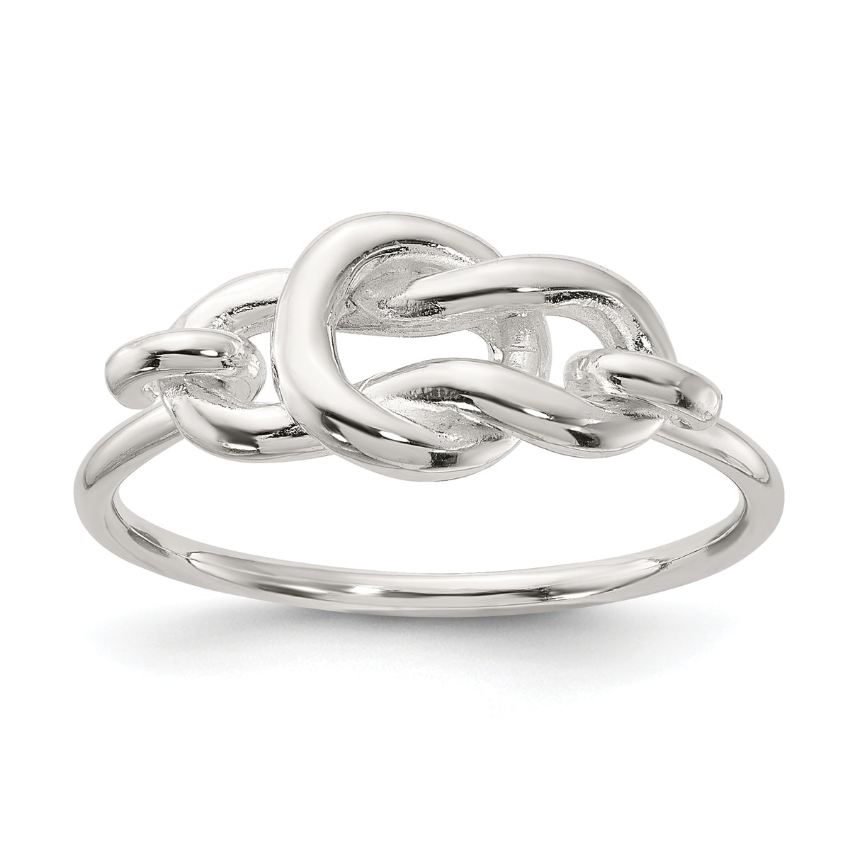 Sterling Silver Polished Fancy Knot Ring