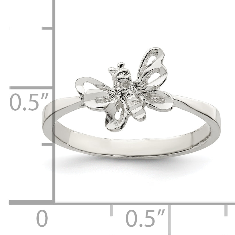 Sterling Silver Butterfly Ring