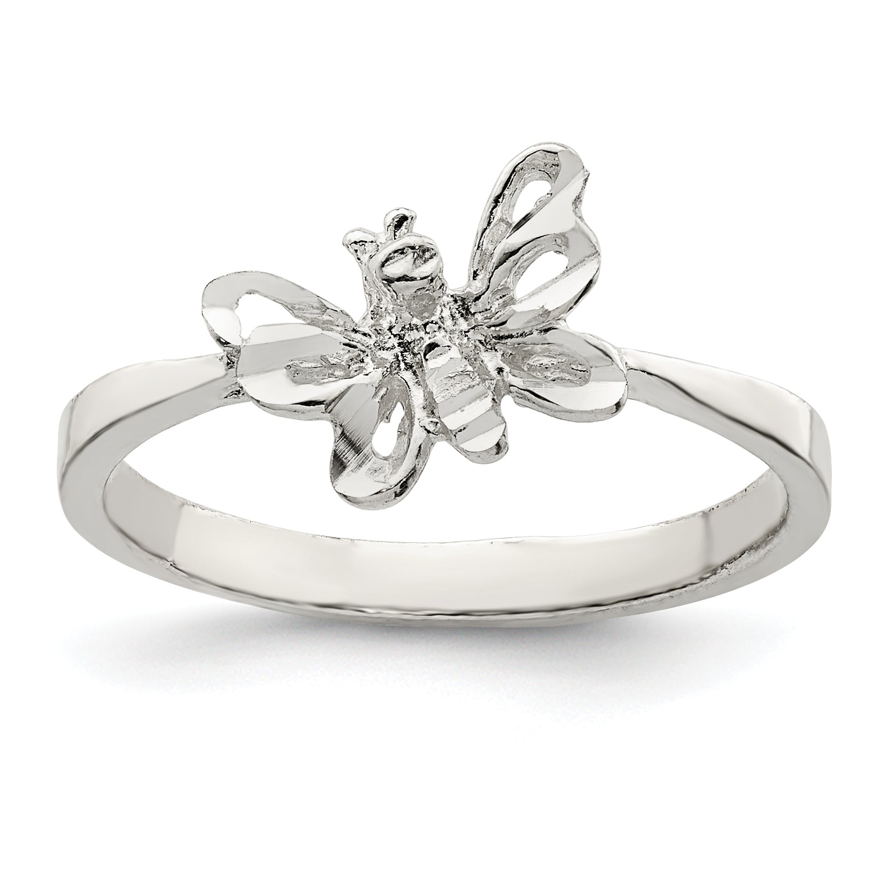 Sterling Silver Butterfly Ring