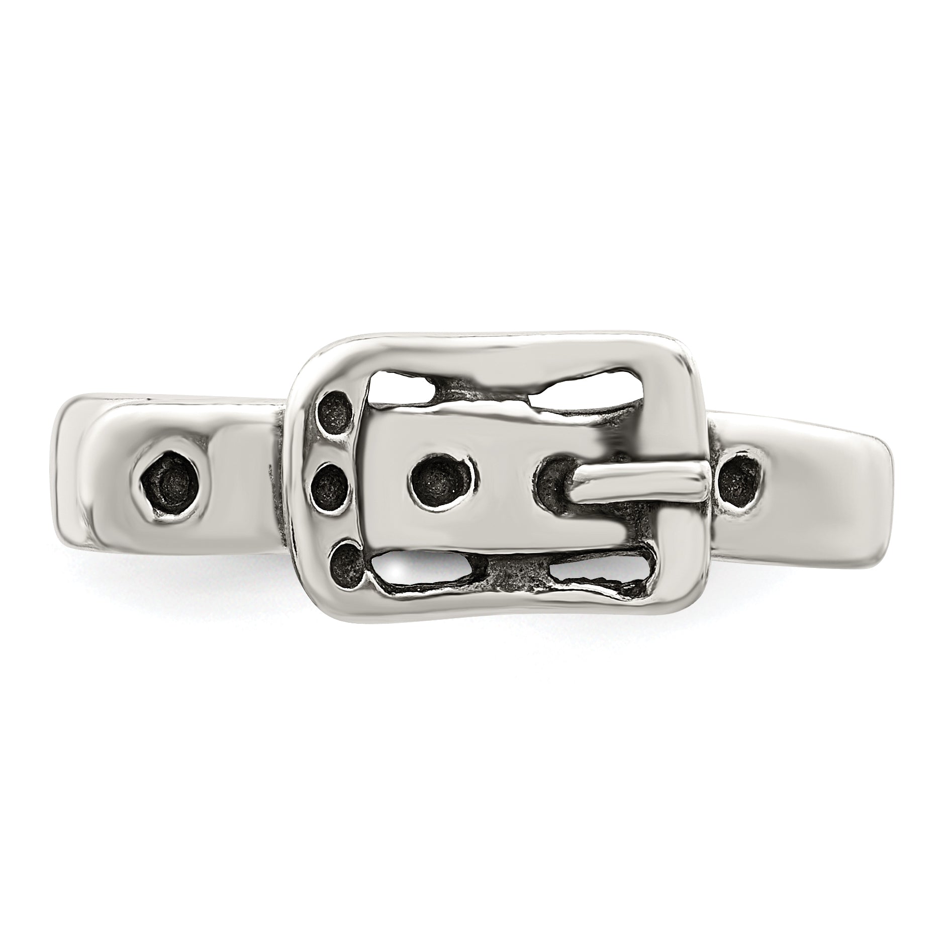 Sterling Silver Antiqued Buckle Toe Ring