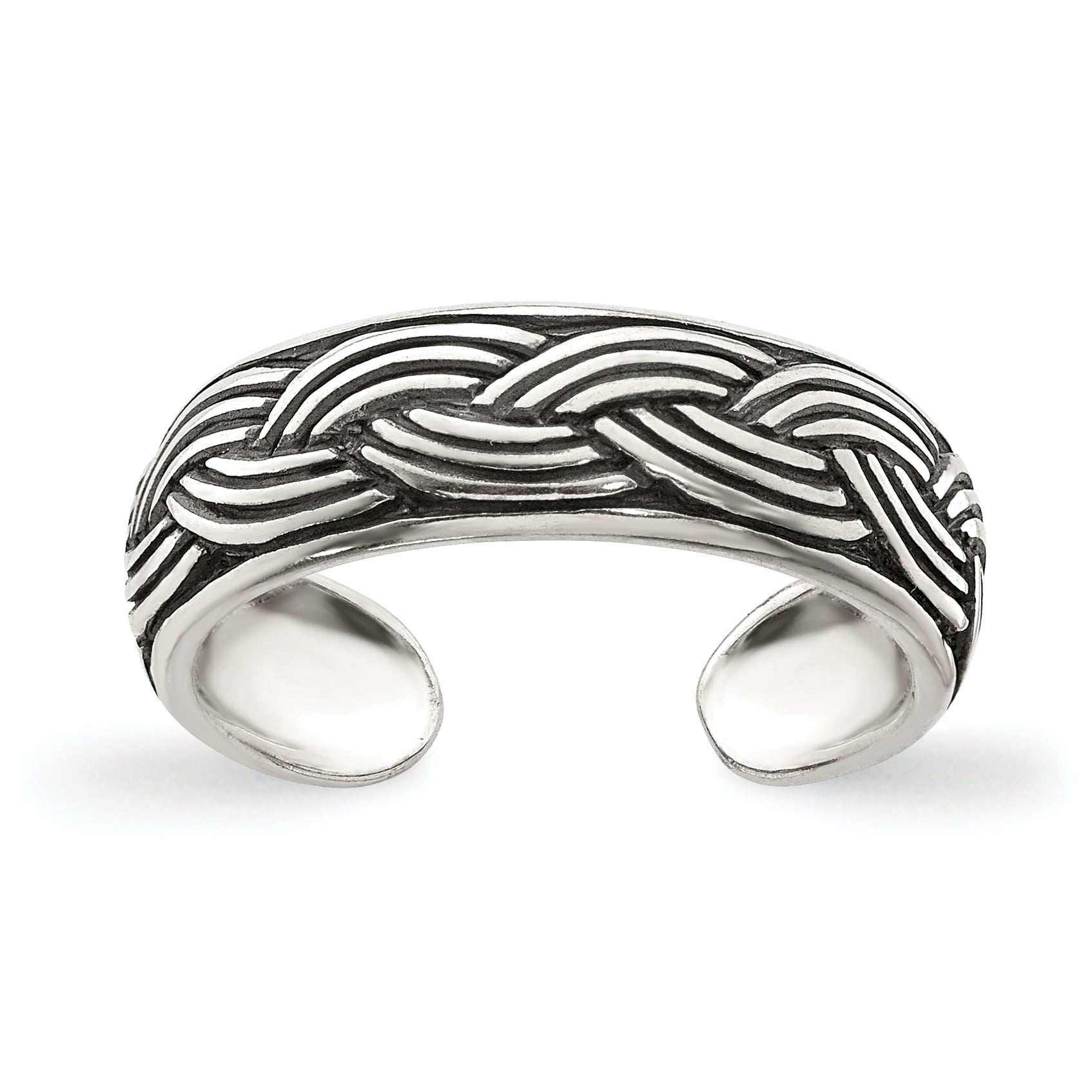 Sterling Silver Antiqued Toe Ring