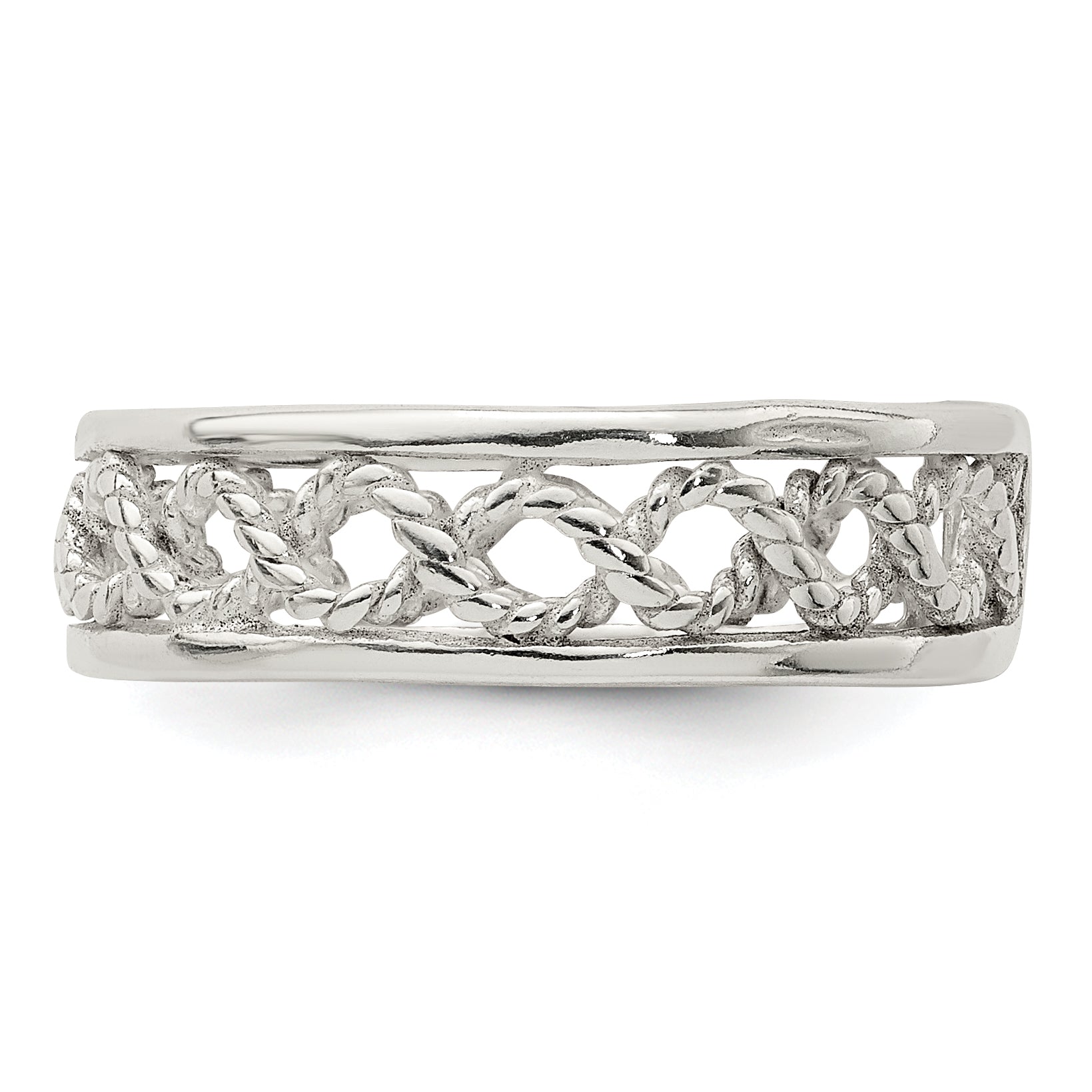 Sterling Silver Solid Toe Ring