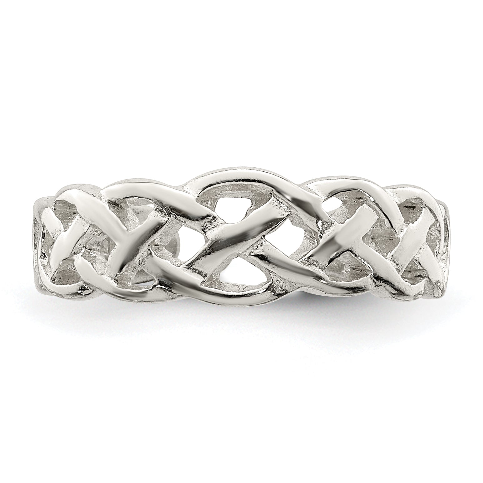 Sterling Silver Celtic Weave Toe Ring