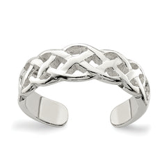 Sterling Silver Celtic Weave Toe Ring