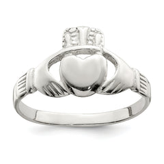 Sterling Silver Solid Claddagh Ring