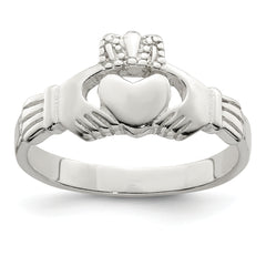 Sterling Silver Solid Claddagh Ring