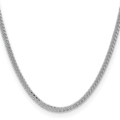 Sterling Silver 3.25mm Domed Curb Chain