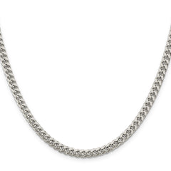 Sterling Silver 5mm Domed w/ Side D/C Curb Chain