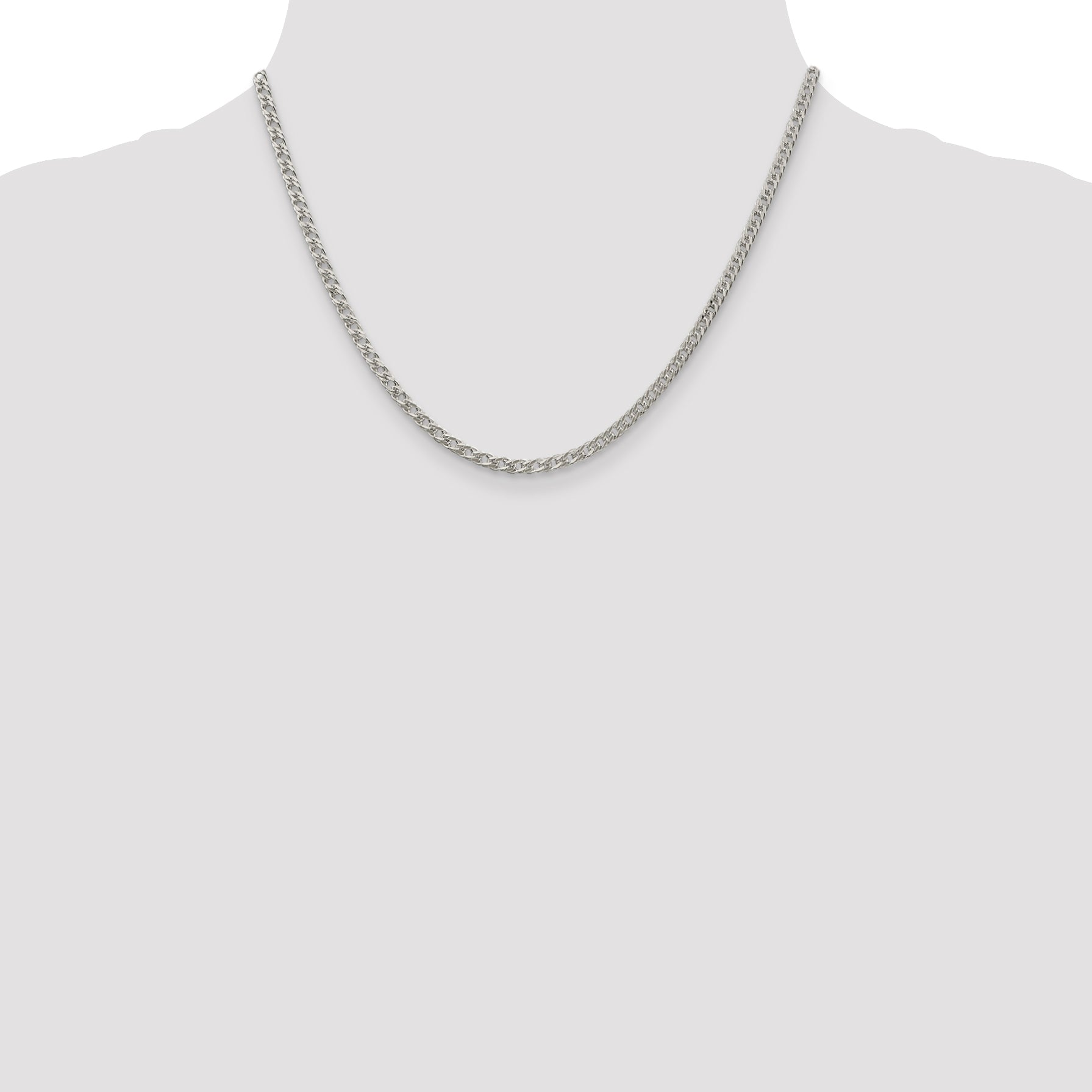 Sterling Silver 3.3mm Rambo Chain