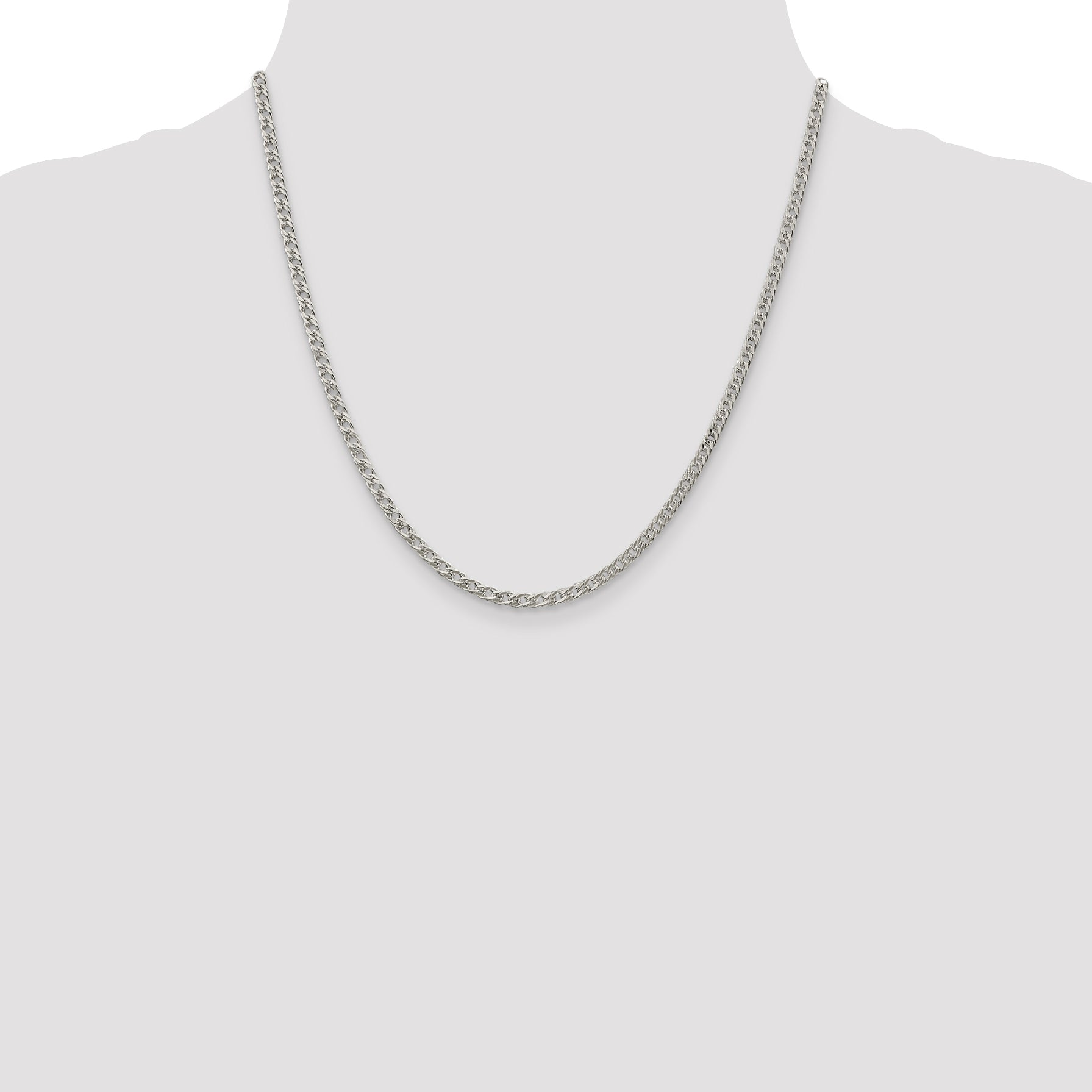 Sterling Silver 3.3mm Rambo Chain