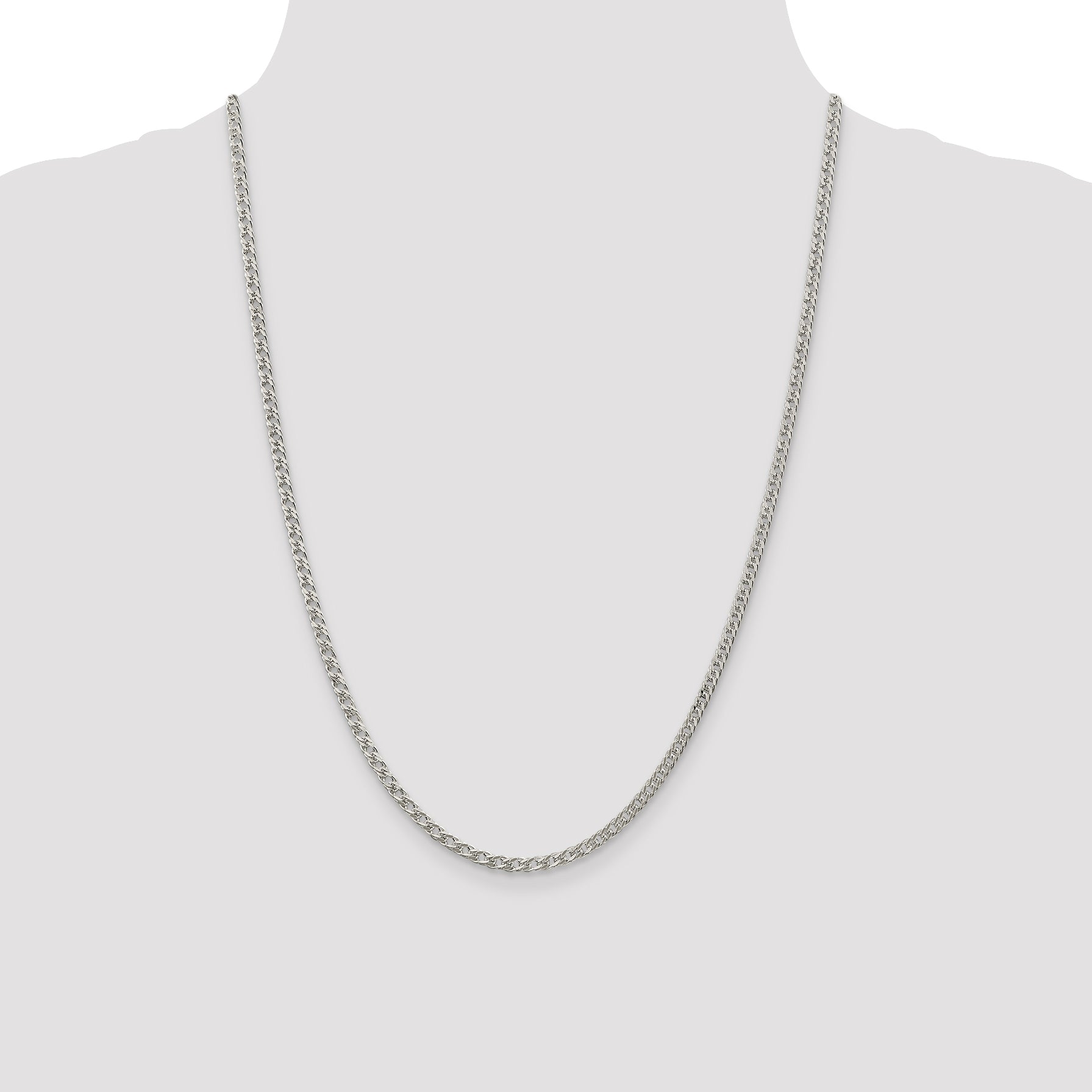 Sterling Silver 3.3mm Rambo Chain