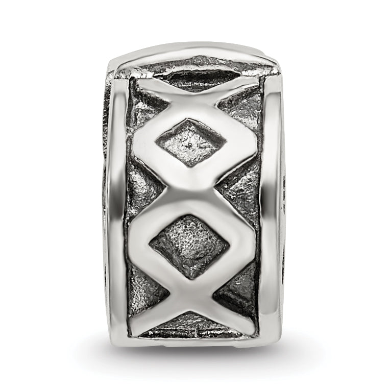 Sterling Silver Reflections Hinged X Clip Bead