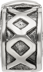 Sterling Silver Reflections Hinged X Clip Bead