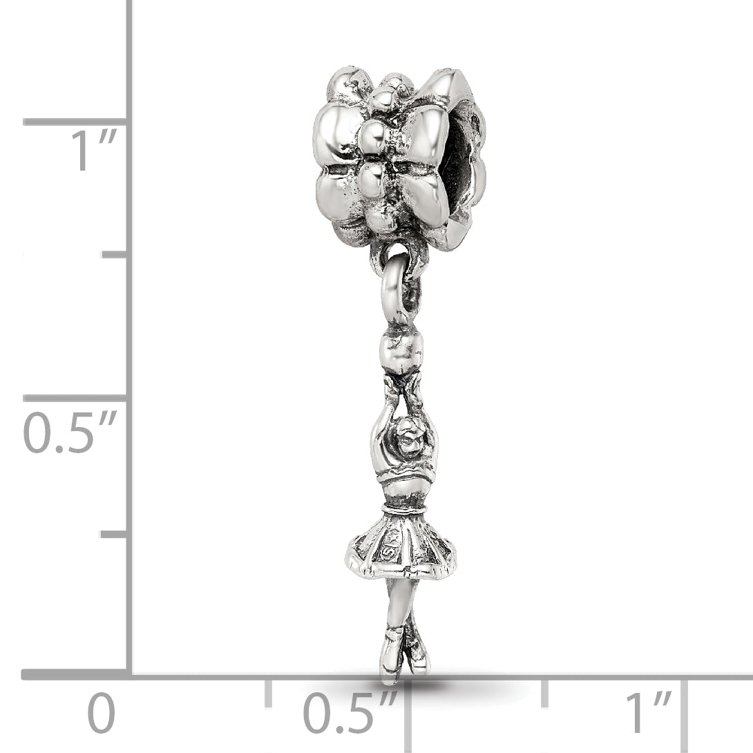 Sterling Silver Reflections Ballerina Dangle Bead